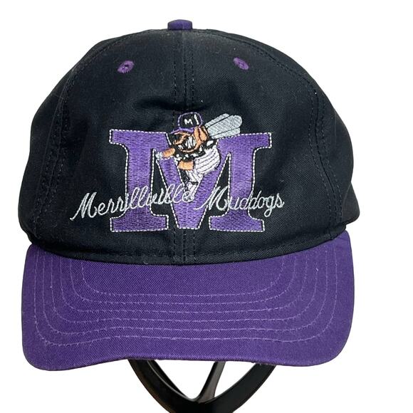 VINTAGE 1995 Merrillville Muddogs Game SnapBack Hat Cap Made In USA BASEBALL - Picture 1 of 6